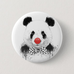 Badge Rond 5 Cm Panda de clown