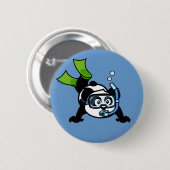 Badge Rond 5 Cm Panda de prise d'air (Devant & derrière)