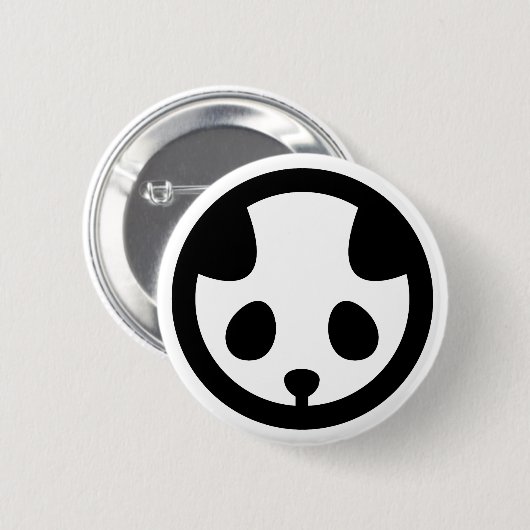 Badge Rond 5 Cm Panda en cercle (Devant & derrière)