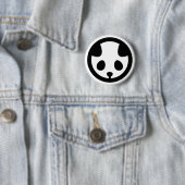 Badge Rond 5 Cm Panda en cercle (En situation)