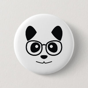Badge Rond 5 Cm Panda Et Vêtements