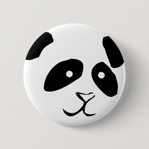 BADGE ROND 5 CM PANDA FACE