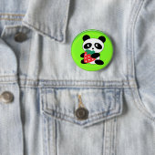 Badge Rond 5 Cm panda géant (En situation)