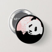 Badge Rond 5 Cm panda grunge. (Devant & derrière)