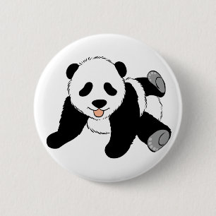 Badge Rond 5 Cm Panda idiot