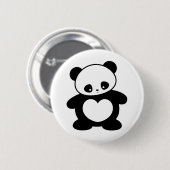 Badge Rond 5 Cm Panda Kawaii (Devant & derrière)