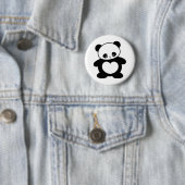Badge Rond 5 Cm Panda Kawaii (En situation)