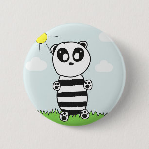 Badge Rond 5 Cm Panda Kids