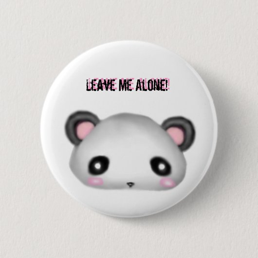 Badge Rond 5 Cm Panda - laissez-moi seul ! (Devant)