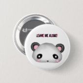 Badge Rond 5 Cm Panda - laissez-moi seul ! (Devant & derrière)