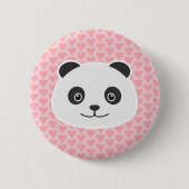 Badge Rond 5 Cm Panda Love (Devant)