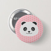 Badge Rond 5 Cm Panda Love (Devant & derrière)