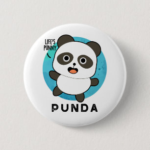 Badge Rond 5 Cm Panda Pun Animal Punda Funny