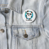 Badge Rond 5 Cm Panda Pun Animal Punda Funny (En situation)