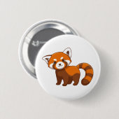 Badge Rond 5 Cm Panda roux mignon (Devant & derrière)