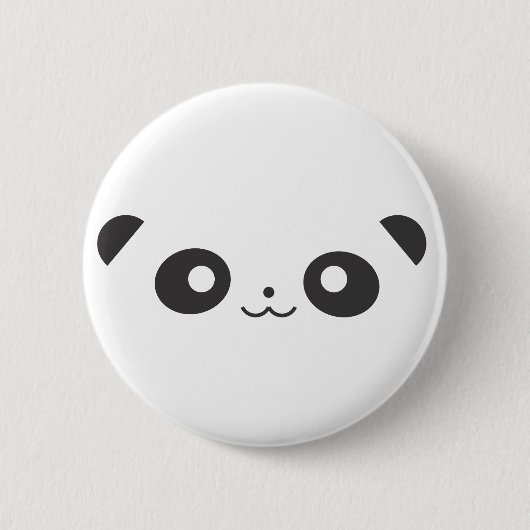Badge Rond 5 Cm Panda semi-transparent (Devant)