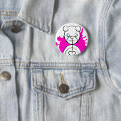Badge Rond 5 Cm panda splatz. (En situation)