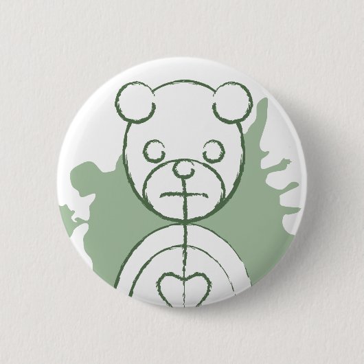 Badge Rond 5 Cm panda splatz. (Devant)