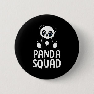 Badge Rond 5 Cm Panda Squad Amusant Panda Lover Citation Filles Ga