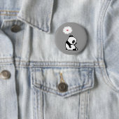 Badge Rond 5 Cm Panda triste (En situation)