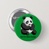 Badge Rond 5 Cm Pandas géants (Devant & derrière)
