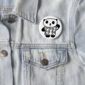 Badge Rond 5 Cm Pandy le Panda (En situation)