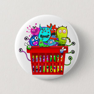 Badge Rond 5 Cm Panier de Deplorables, déplorable adorable