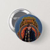 Badge Rond 5 Cm Panneau Art Nouveau NEWT SCAMANDER™ Walking (Devant & derrière)