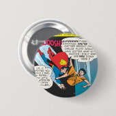 Badge Rond 5 Cm Panneau de BD Superman - Lois Plunges (Devant & derrière)