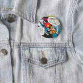 Badge Rond 5 Cm Panneau de BD Superman - Lois Plunges (En situation)