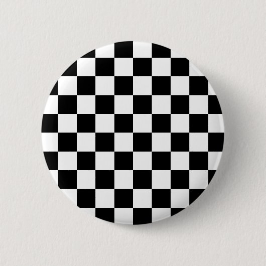 Badge Rond 5 Cm Panneau de dames noir et blanc (Devant)