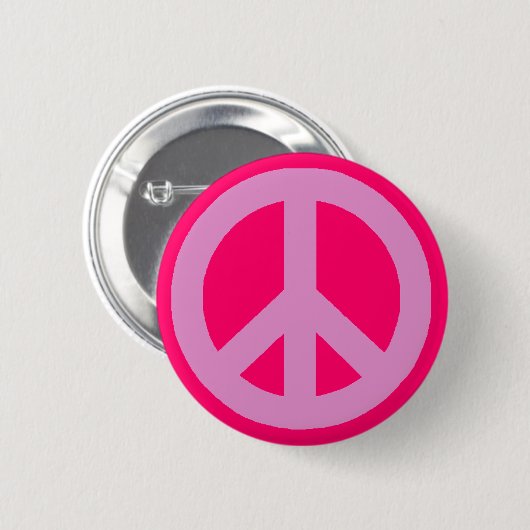 Badge Rond 5 Cm Panneau de paix (Devant & derrière)