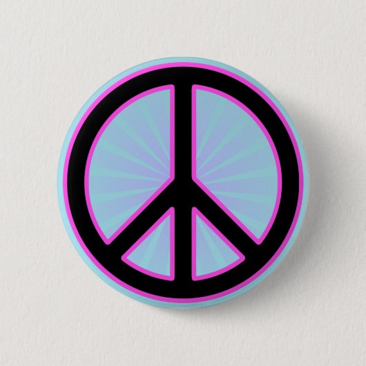 Badge Rond 5 Cm Panneau de paix (Devant)