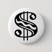 Badge Rond 5 Cm Panneau dollar (Devant)