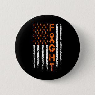 Badge Rond 5 Cm Panneau ruban orange - Sensibilisation à la leucém