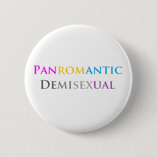 Badge Rond 5 Cm Panromantic Demisexual