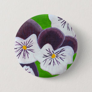 Badge Rond 5 Cm Pansies