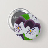Badge Rond 5 Cm Pansies (Devant & derrière)