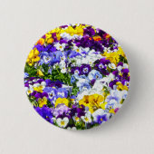 Badge Rond 5 Cm Pansies (Devant)