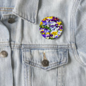 Badge Rond 5 Cm Pansies (En situation)