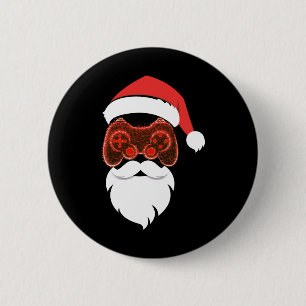 Badge Rond 5 Cm Pantalon de pyjama de Noël de Père Noël