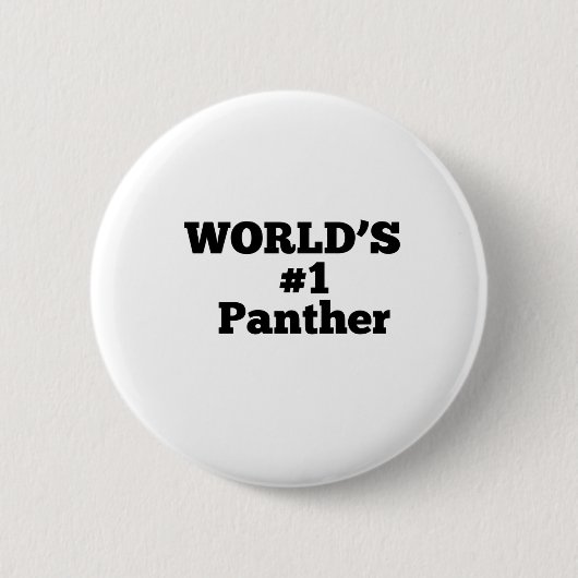 Badge Rond 5 Cm Panthère n°1 du monde (Devant)