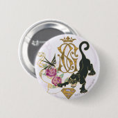 Badge Rond 5 Cm Panthère noire Supergirl (Devant & derrière)
