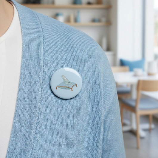 Badge Rond 5 Cm Pantoufle de verre