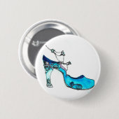 Badge Rond 5 Cm Pantoufle en verre (Devant & derrière)