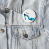 Badge Rond 5 Cm Pantoufle en verre (En situation)