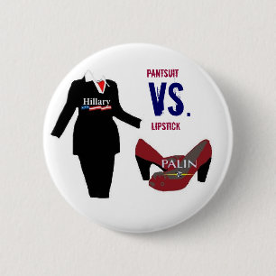 Badge Rond 5 Cm Pantsuit contre le rouge à lèvres