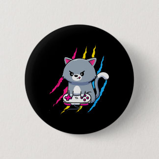 Badge Rond 5 Cm Panual Gaymer Geek Pride Lgbt Video Game Lover Gif