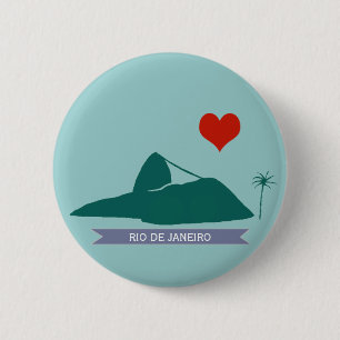 Badge Rond 5 Cm Pão-de-Açúcar Rio Brasil