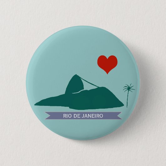 Badge Rond 5 Cm Pão-de-Açúcar Rio Brasil (Devant)